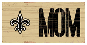 New Orleans Saints Mom Wood Sign - 6"x12"