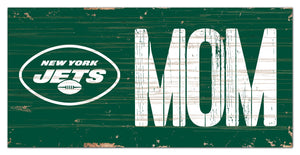 New York Jets Mom Wood Sign - 6"x12"