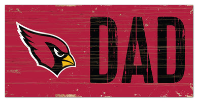 Arizona Cardinals Dad Wood Sign - 6