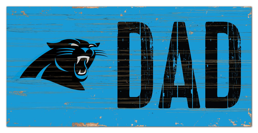 Carolina Panthers Dad Wood Sign - 6