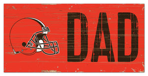Cleveland Browns Dad Wood Sign - 6"x12"