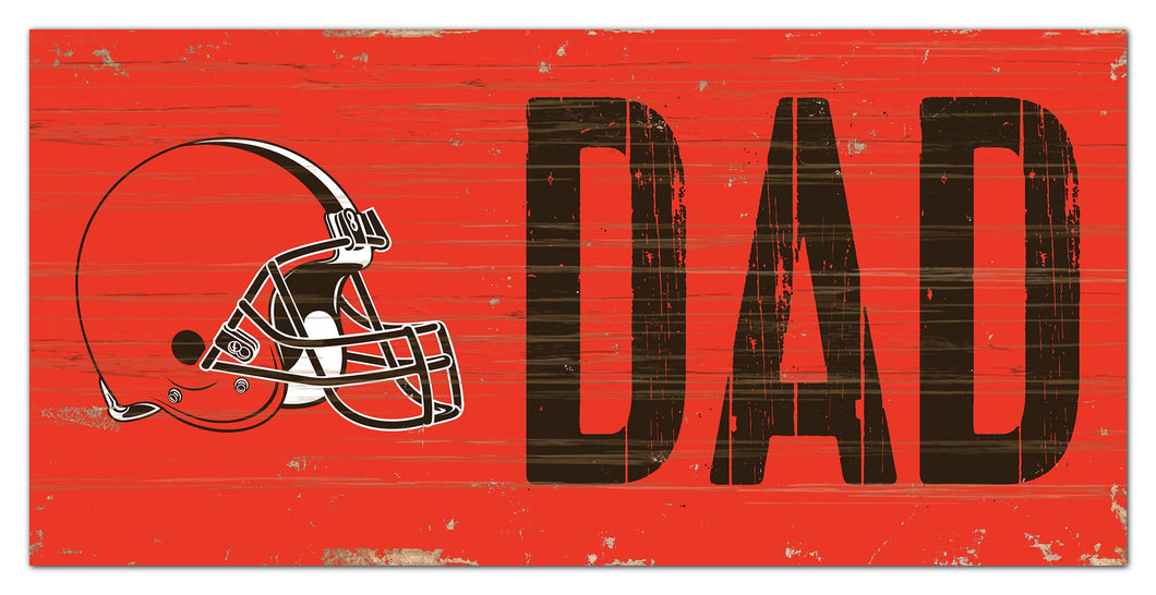 Cleveland Browns Dad Wood Sign - 6