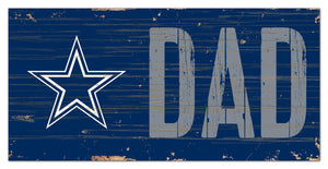 Dallas Cowboys Dad Wood Sign - 6"x12"