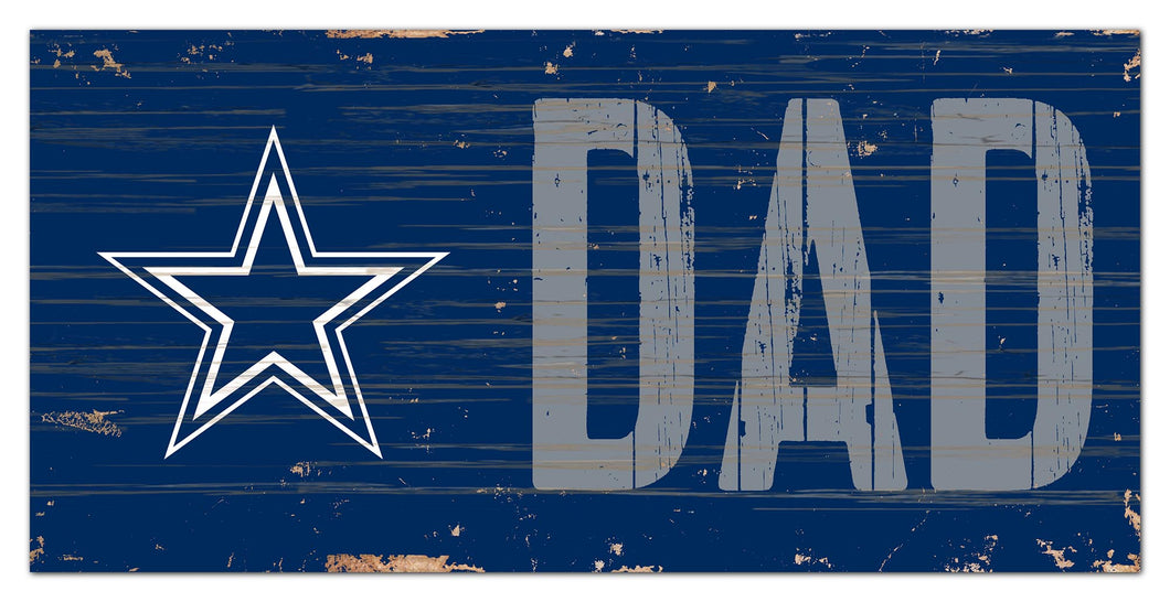Dallas Cowboys Dad Wood Sign - 6