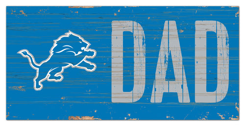 Detroit Lions Dad Wood Sign - 6