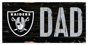 Las Vegas Raiders Dad Wood Sign - 6"x12"