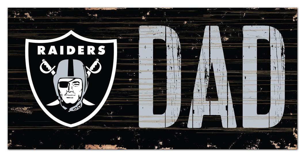 Las Vegas Raiders Dad Wood Sign - 6