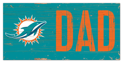 Miami Dolphins Dad Wood Sign - 6