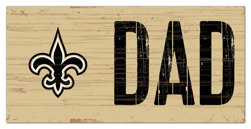 New Orleans Saints Dad Wood Sign - 6