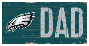 Philadelphia Eagles Dad Wood Sign - 6"x12"