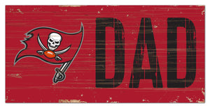 Tampa Bay Buccaneers Dad Wood Sign - 6"x12"