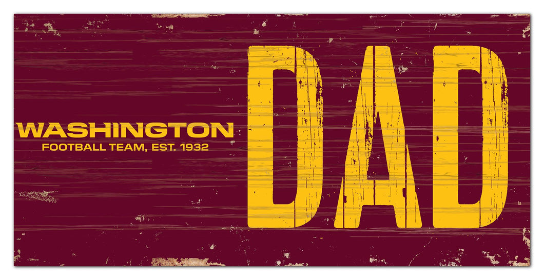 Washington Football Team Dad Wood Sign - 6