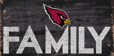 Arizona Cardinals Family Wood Sign