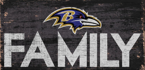 Baltimore Ravens Family Wood Sign - 12