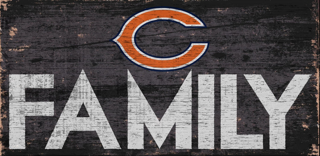 Chicago Bears Family Wood Sign - 12