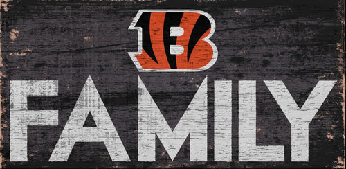 Cincinnati Bengals Family Wood Sign