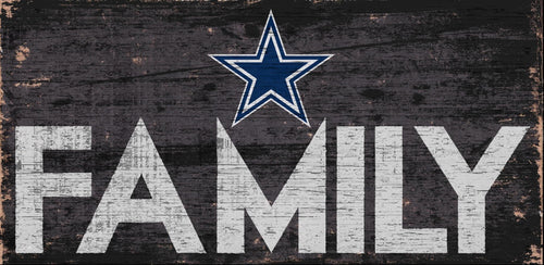 Dallas Cowboys Family Wood Sign 