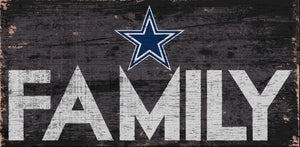 Dallas Cowboys Family Wood Sign 