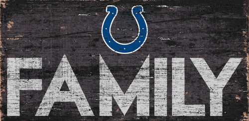 Indianapolis Colts Family Wood Sign - 12