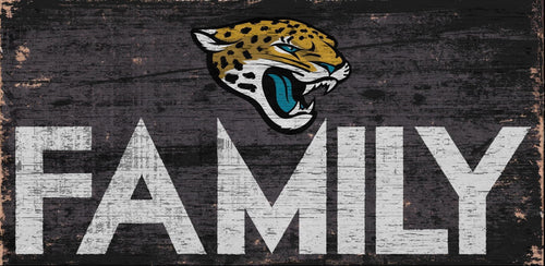 Jacksonville Jaguars Family Wood Sign 