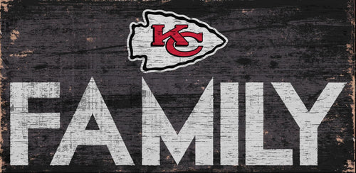 Kansas City Chiefs Family Wood Sign - 12