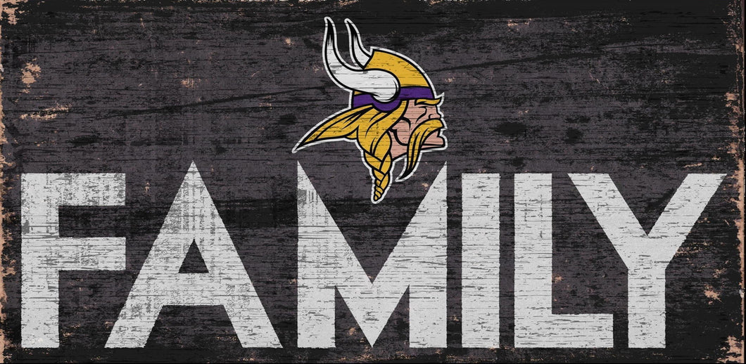 Minnesota Vikings Family Wood Sign