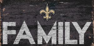 New Orleans Saints Family Wood Sign