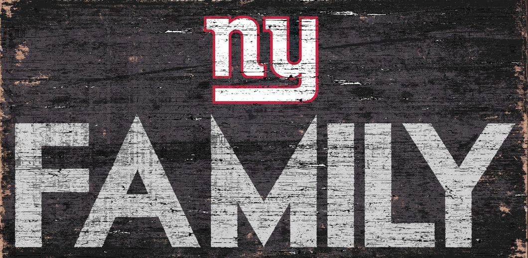 New York Giants Family Wood Sign