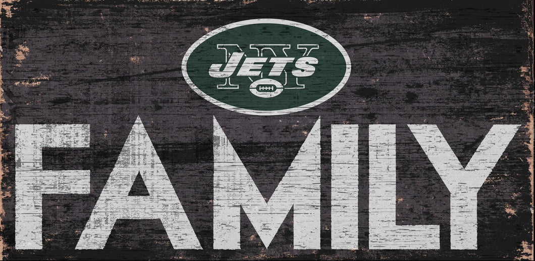 New York Jets Family Wood Sign