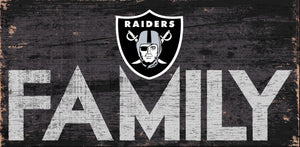 Oakland Raiders Family Wood Sign