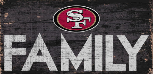 San Francisco 49ers Family Wood Sign