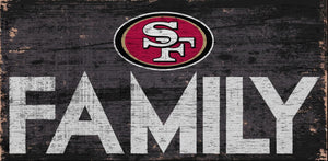 San Francisco 49ers Family Wood Sign