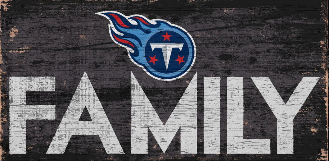 Tennessee Titans Family Wood Sign