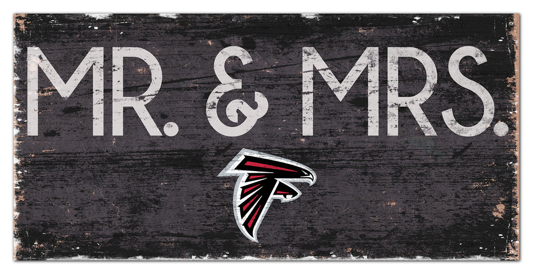 Atlanta Falcons Mr. & Mrs. Wood Sign - 6