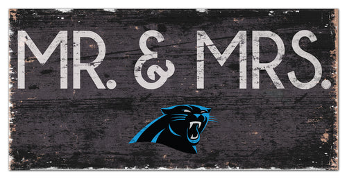 Carolina Panthers Mr. & Mrs. Wood Sign - 6
