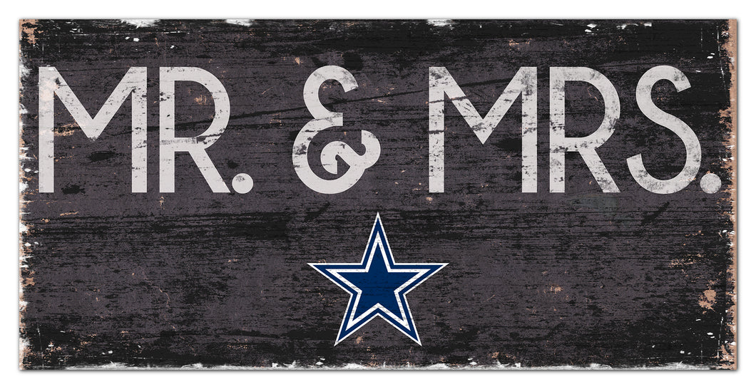 Dallas Cowboys Mr. & Mrs. Wood Sign - 6
