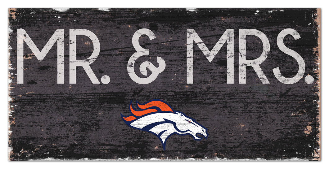 Denver Broncos Mr. & Mrs. Wood Sign - 6