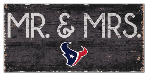 Houston Texans Mr. & Mrs. Wood Sign - 6