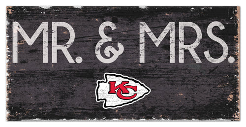 Kansas City Chiefs Mr. & Mrs. Wood Sign - 6
