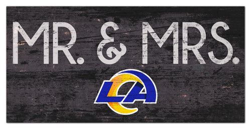 Los Angeles Rams Mr. & Mrs. Wood Sign - 6