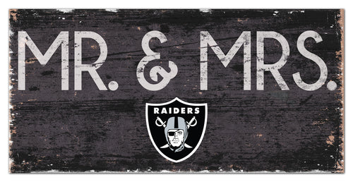 Las Vegas Raiders Mr. & Mrs. Wood Sign - 6