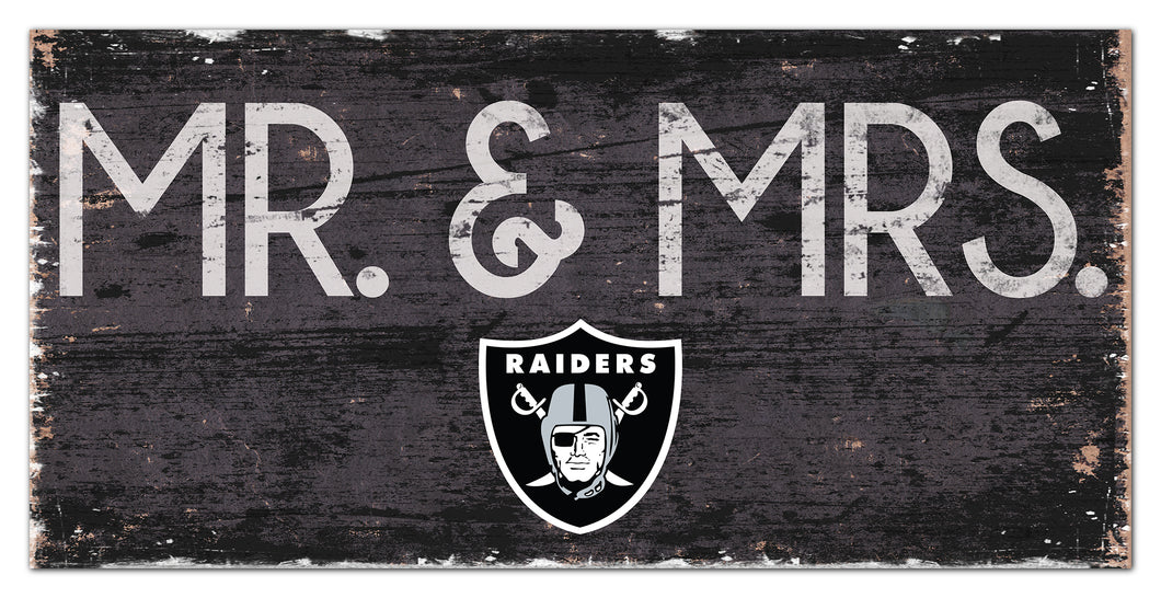 Las Vegas Raiders Mr. & Mrs. Wood Sign - 6