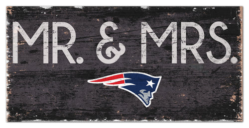 New England Patriots Mr. & Mrs. Wood Sign - 6