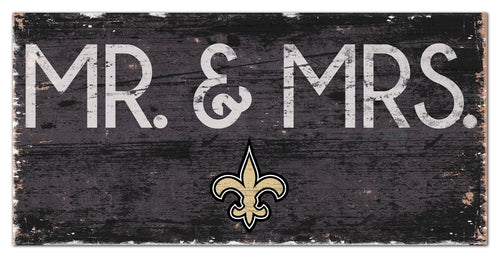 New Orleans Saints Mr. & Mrs. Wood Sign - 6