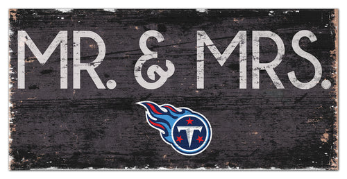 Tennessee Titans Mr. & Mrs. Wood Sign - 6