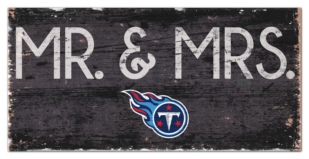Tennessee Titans Mr. & Mrs. Wood Sign - 6