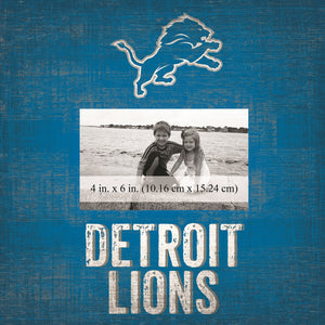 Detroit Lions Team Logo Picture Frame