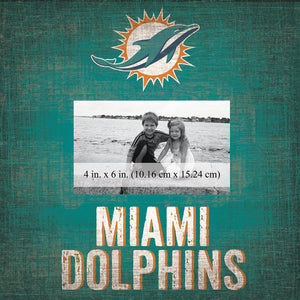 Miami Dolphins Team Logo Picture Frame