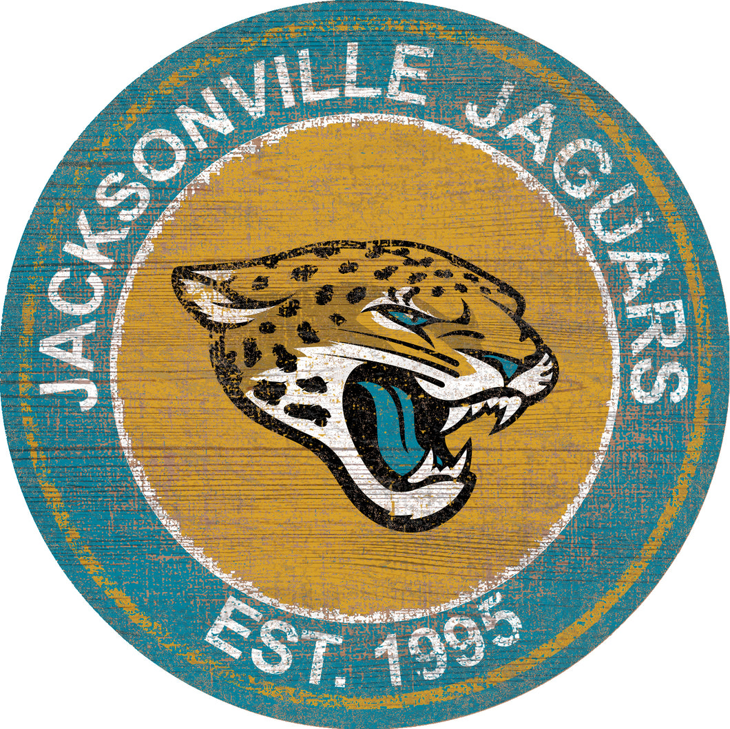 NFL Jacksonville Jaguars 3D Logo Series Wall Art - 12x12