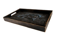 Carolina Panthers Distressed Team Color Wood Tray